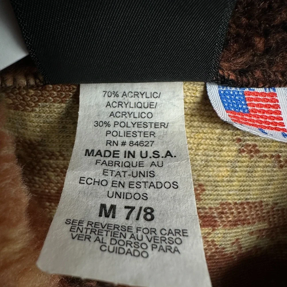Vintage Mazmania Jacket Coat Kids Youth Size 7/8 Medium Deep Pile Fleece Horses‎